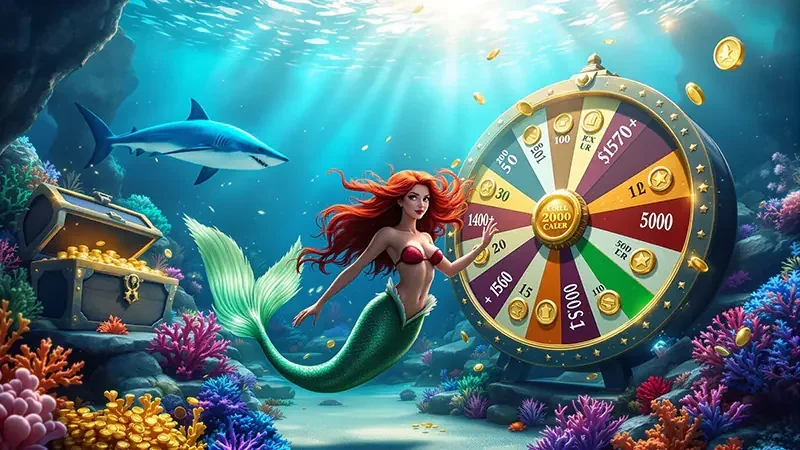 Ilustrasi suasana arcade tembak ikan bawah laut QT777
